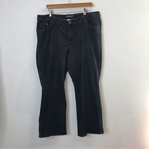 Venezia Womens Stretch Bootcut Jeans Blue Dark Wash Denim Size 5 Petite (22) - Picture 2 of 16